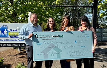 Check donation presentation