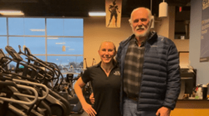 Dan and Michelle in Gym Outfitters