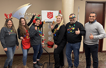 Hastings branch collecting Salvation Army donations