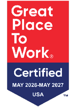 Great place to work certified May 2026-May 2027 logo
