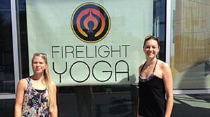 Holly and Jessica of Firelight Yoga