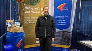 Employee at a Home Show booth