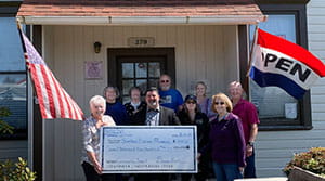 Check presentation to Siuslaw Pioneer Museum