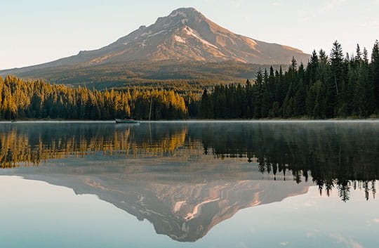 Mt. Hood and reflection in water