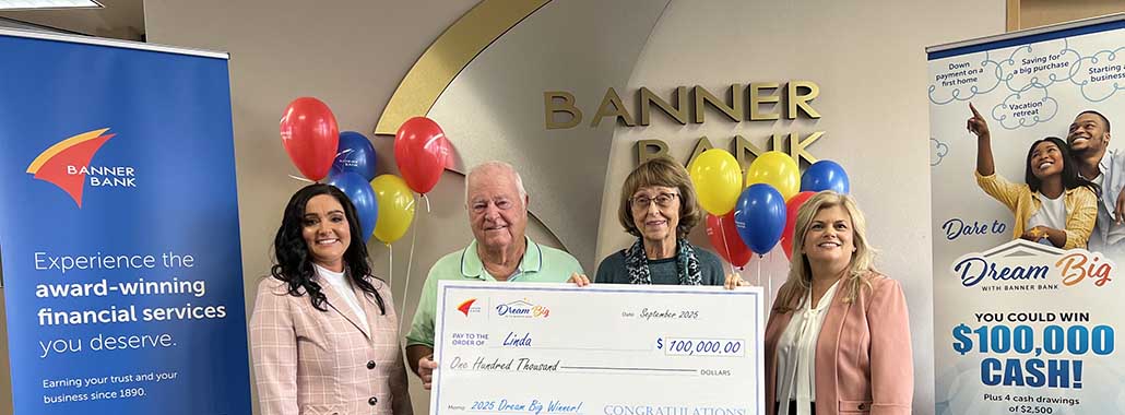 Dream Big grand prize winner check presentation