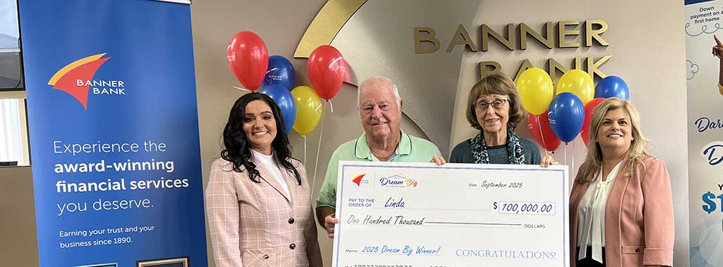 Dream Big grand prize winner check presentation