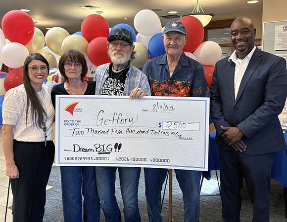 Dream Big monthly winner Geffory