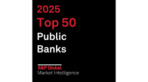 2025 Top 50 Public Banks S&P Global Market Intelligence