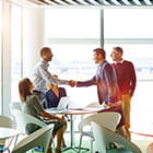 businesses shaking hands