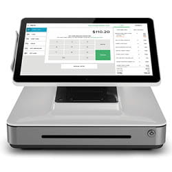 Stationary cash register and payment terminal