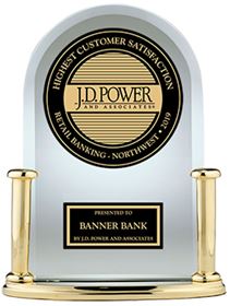Banner Bank was rated Highest in Customer Satisfaction by J.D. Power