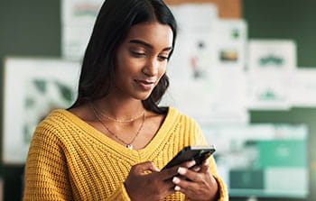 Person using a phone