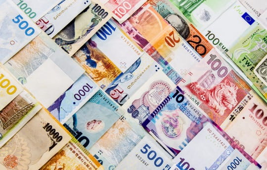 Foreign currency for traveling abroad