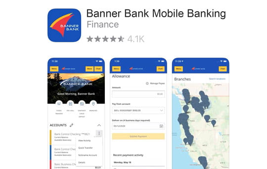 Banner Bank Mobile Banking app