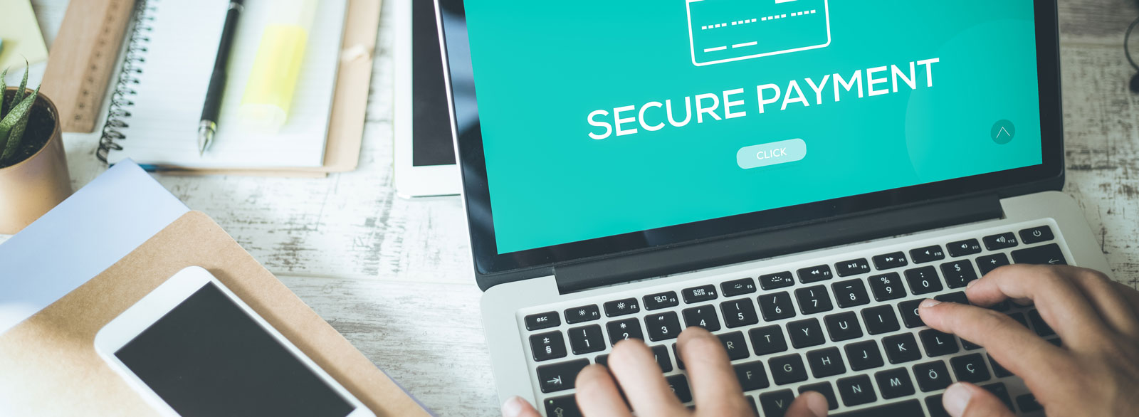 Login screen for secure payments