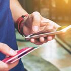Woman enrolls her Banner Bank card to use digital wallets like Apple Pay, Google Pay and Samsung Pay