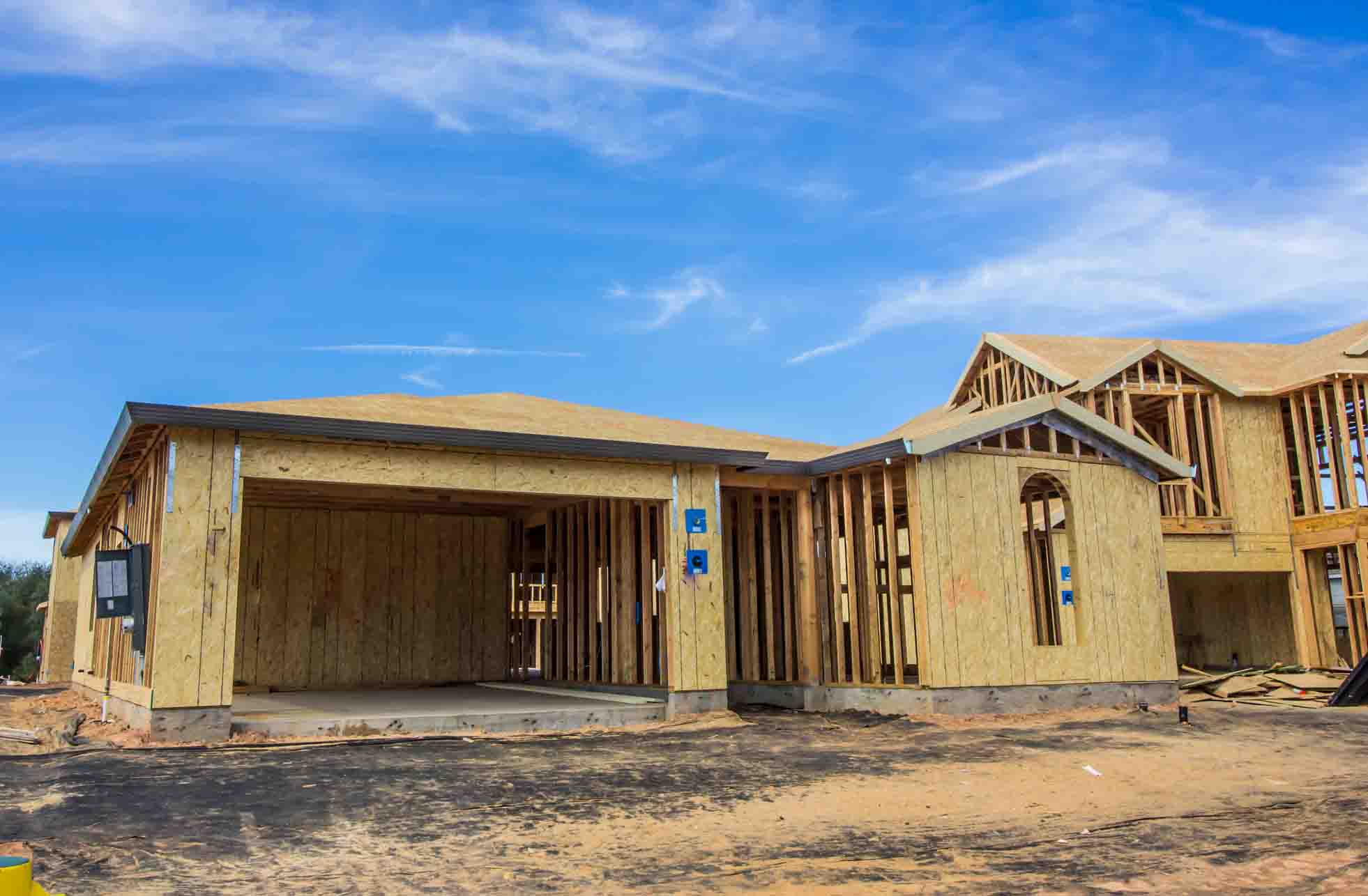 home being constructed