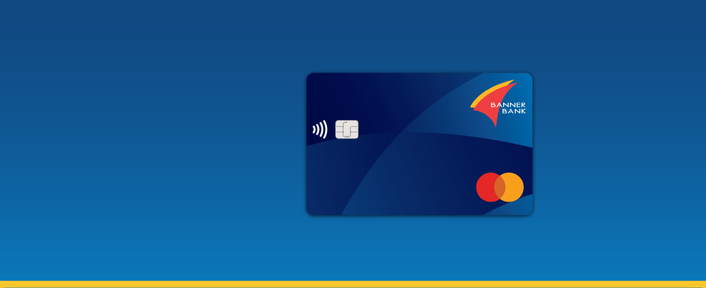 TruRewards credit card image on blue background