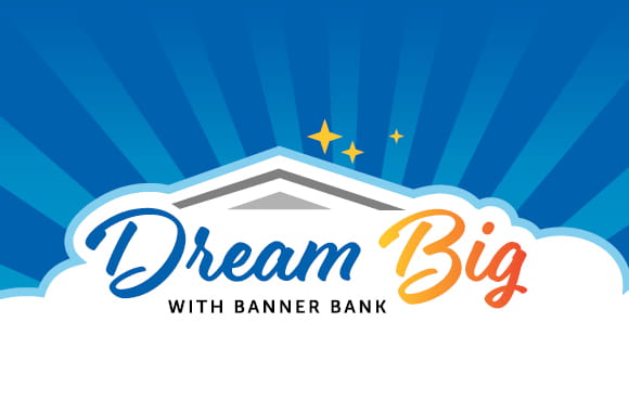Dream big logo over clouds