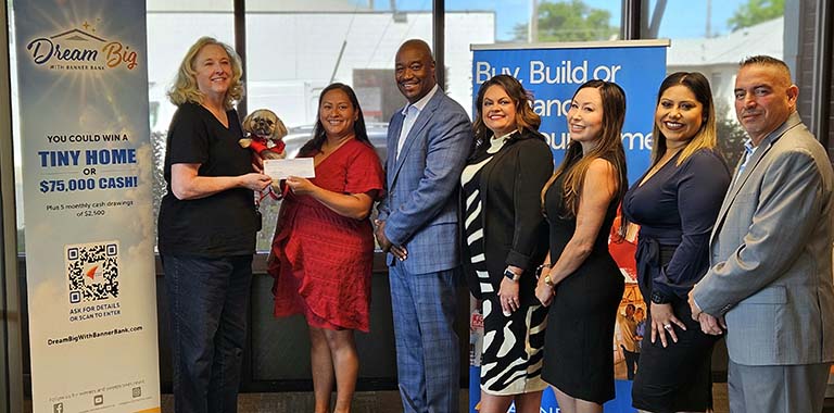 Check presentation to Linda from our Galt team