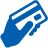 hand holding card icon