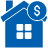 home and dollar sign icon