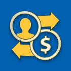 Icon that represent fund transfer