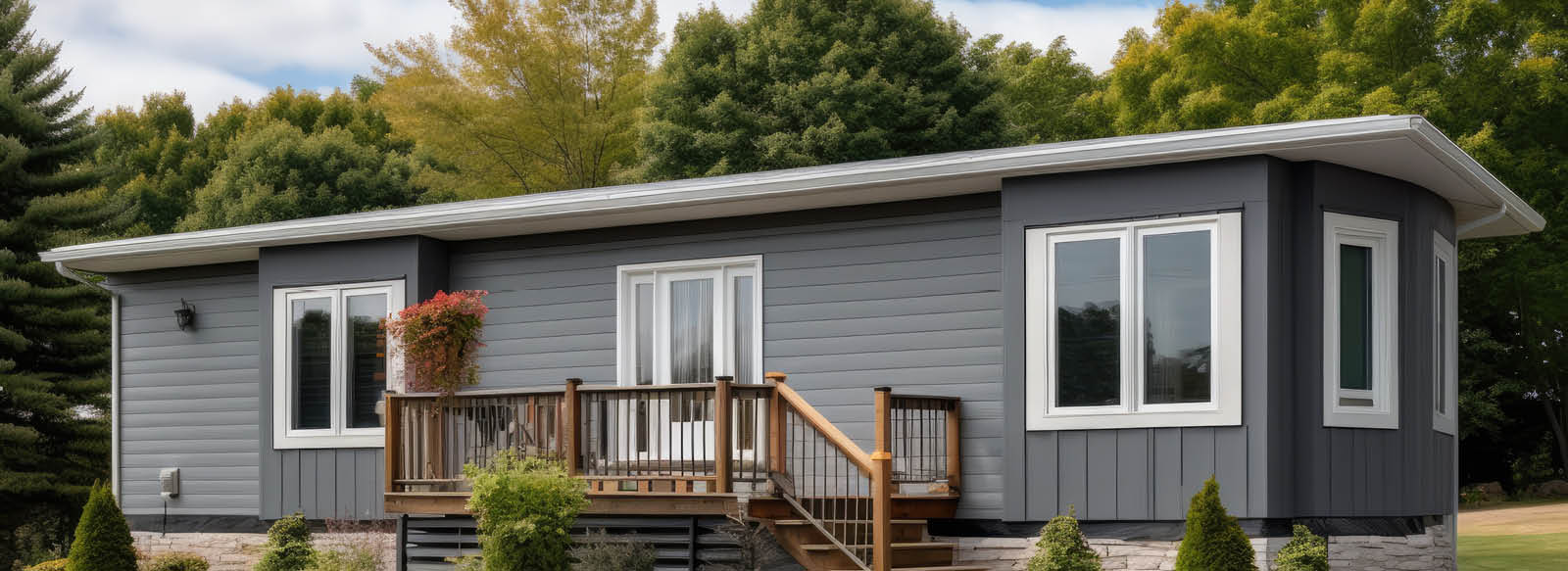 gray manufactured home