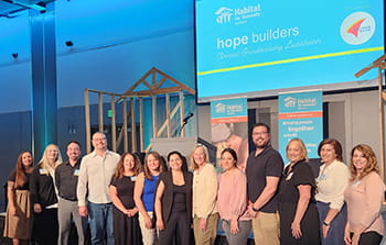 Habitat for Humanity Hope Builders Luncheon Banner employees