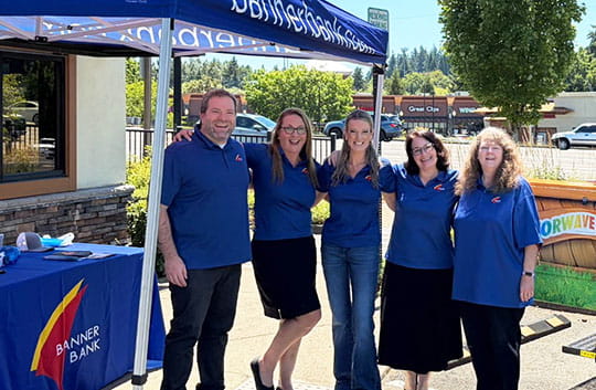 Tualatin employees at client appreciation event