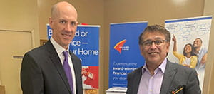 Two Banner mortgage loan officers at an event