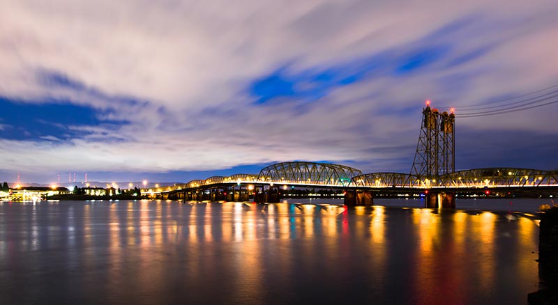 Bridge between Vancouver, WA and Portland, OR