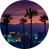Las Vegas strip at night