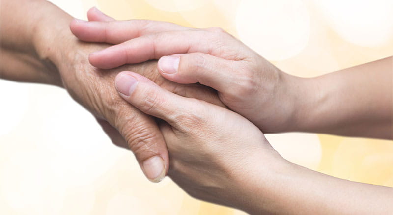 Holding hands