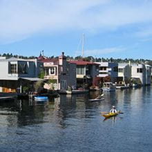 Houseboats in Seattle, WA