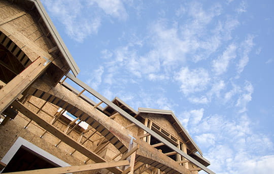 Home in process of being built
