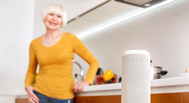 Person talking to Banner Virtual Assistant